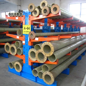 Almacén de servicio pesado lado tubo de acero estanterías cantiléver para barras de refuerzo de almacenamiento - Product Image 6