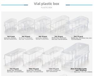 Grosir kotak plastik PP transparan untuk penyimpanan botol vaksin 10ml 7ml 5ml 3ml casing pemegang botol untuk kemasan tebal peptida - Product Image 3