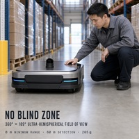 Hesai JT128 LiDAR hyper-hémisphérique, portée de détection de 40 m, fréquence de balayage de 10/20 Hz, intelligence embarquée, robots humanoïdes AGV/AMR
