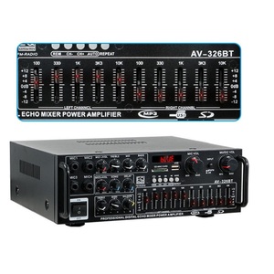 Amplificador de Audio Profesional AV-MP326 BT 220V/110V, Amplificador de Potencia de Audio para el Hogar, 2 Canales, Sonido Estéreo de Alta Fidelidad, <span class=keywords><strong>Karaoke</strong></span> - Product Image 1