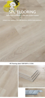 Nouveau revêtement de sol en vinyle plastique imperméable Carrelage de sol commercial Échantillon gratuit Plancher stratifié Spc Click
