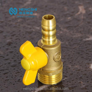 Válvula de bola de <span class=keywords><strong>Gas</strong></span> de latón macho, 1/2 pulgadas, con mango de mariposa - Product Image 5