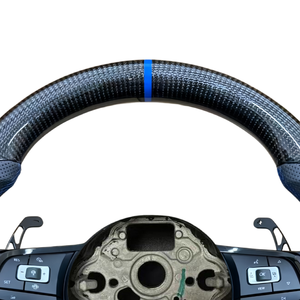 Volant sport en cuir et fibre de carbone, très demandé, pour Volkswagen Golf 7 Golf 6 MK7 MK7.5 Polo GTI Jetta Bora Santana <span class=keywords><strong>Caddy</strong></span> - Product Image 5