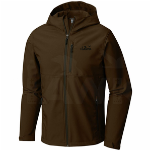 Conçu sur mesure Veste respirante Softshell pour hommes Tissu en polyester résistant à l'eau de haute qualité Poches à fermeture éclair Style High Street - Product Image 4