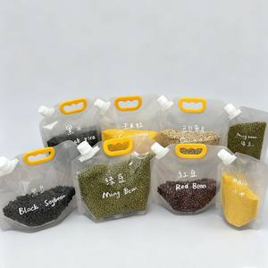 Bolsa reciclada en stock con asa para granos, leche, jugo, bebidas, a prueba de humedad y anticorrosión, bolsas de mylar, bolsa de plástico. - Product Image 1