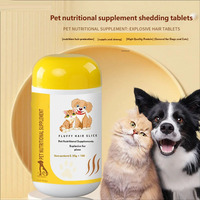 Suplemen Nutrisi Hewan Peliharaan Tablet Kunyah Minyak Ikan Vitamin E Ekstrak Tumbuhan Pencegah Rambut Rontok yang Lembut Kesehatan Kulit