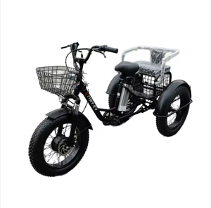 Bestseller NQX Modèle 654 Vélo à pédales électrique 20 pouces avec batterie au lithium, cadre en acier, pneus Fatbike, freins à disque, monovitesse, panier de neige et siège arrière - Product Image 1