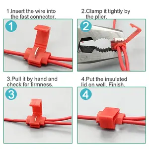 Draht verbinder Scotch Lock Snap ohne Kabel brechen Isolierte Crimp-Schnellspleiß-Elektro klemmen für die Fahrzeug verbindung