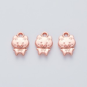 Colgante de Lechón de Pie, Adorable Animal de Granja, de Aleación en Tono Plata Antigua y Dorado, para Regalo de Año Nuevo Lunar - Product Image 3