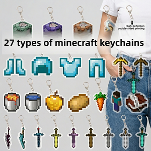 Porte-clés personnalisés avec logo sur mesure en gros – Breloques mignonnes en acrylique, peluche, métal, PVC, cuir, dessins animés, anime – Accessoires de sac, porte-clés de voiture - Product Image 1