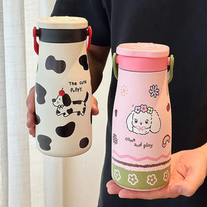 Cute Stainless Steel Thermos For Kids With Straw <b>Travel</b> Water Bottle Portable Insulated <b>Cup</b> For Children Summer 2025 - Product Image 1