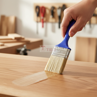 AGB2 Pinceau à poils personnalisable de 2 pouces pour support OEM de peinture murale bricolage