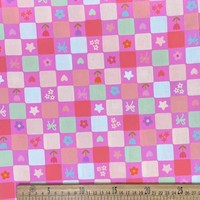 Tissu imprimé numérique en coton pur de haute qualité avec des motifs de fleurs colorées pour les robes et les chemisiers de princesse pour filles