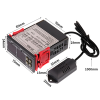 STC-3028 Termostat Digital Pengontrol Suhu dan Kelembapan STC 3028 Termometer Higrometer Pengontrol AC 110V 220V DC 12V 24V