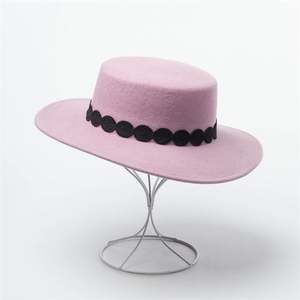 Sombrero de fieltro de lana X1234 de ala ancha unisex, transpirable, para iglesia, exteriores, moda casual, estilo sencillo, con cinta de encaje - Product Image 3