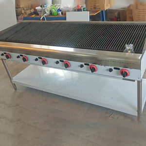 <span class=keywords><strong>Four</strong></span> à barbecue vertical à gaz en <span class=keywords><strong>pierre</strong></span> volcanique, modèle direct usine, équipement de cuisine commerciale avec siège de rangement - Product Image 4