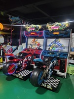 Machine de jeu vidéo de course de voiture d'arcade de simulateur de GP de moto à jetons | Machine vidéo d'amusement pour Game Center