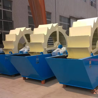 Machine de lavage de sable à roues à godets Hongxing série XS 200-300 T/h, moteur AC, lubrification à l'huile fine pour l'extraction de minerai, de gravier et de carrières