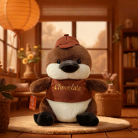 Peluche ornithorynces mignons et habillés, poupée en peluche douce, figurine animale, rembourrage en coton PP, 31cm-50cm, pour les grossistes mondiaux de jouets