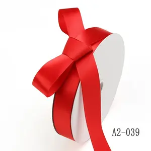 2024 ruban cadeau en satin de soie imprimé personnalisé décoratif 1.9cm