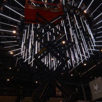GINYU Kinetic disco Rgb pixel pixelado Lumière à 360 degrés Tube à led vertical DJ LED Light bar