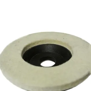 SATC 5*7/8 125mm Surface Buffing Wheel Wool Felt Polishing Flap Disc For Metal Stone Grinding