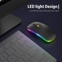Ratón Inalámbrico para Juegos CJ963 2.4G USB, Ratón Inalámbrico para Computadora Portátil con Luz LED
