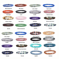Bracelets en perles de pierre de cristal rondes extensibles naturelles de 6 mm et 8 mm, en quartz de guérison Reiki, vente en gros d'usine professionnelle pour femmes et filles