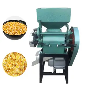 Automatic Soybean Corn Peanut Flatting Mill Oats Flake Nuts Grain Crushing And Flattening Machine