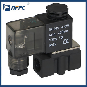 Nfpc 2P025 มินิโซลินอยด์วาล์ว DC24V 4.8W ตัววาล์วทำจากพลาสติก ควบคุมด้วยลม - Product Image 2