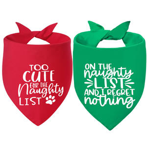 Écharpe <span class=keywords><strong>pour</strong></span> <span class=keywords><strong>chien</strong></span> en polyester à thème de Noël d'hiver, tendance écologique transfrontalière, triangle <span class=keywords><strong>pour</strong></span> animaux de compagnie sur la <span class=keywords><strong>liste</strong></span> des rebelles - Product Image 5