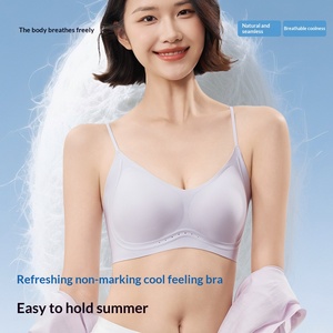 Reggiseno Seamless Donna Effetto Rinfrescante in Seta Ghiaccio Senza Ferretto 10A Antibatterico Scollo a U Profondo Senza Schienale Intimo Invisibile Tendenza 2026 - Product Image 3