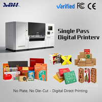 Penjualan Pabrik Mesin Printer Kardus Bergelombang dengan Conveyor Belt 1.6m, 3 Head Fi1000, Satu Kali Proses, Kecepatan Tinggi