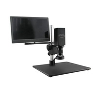 Produsen Mikroskop Video Kamera Digital LCD dengan Lampu LED Ring 1080p Ft-Opto FM750I 12-92X