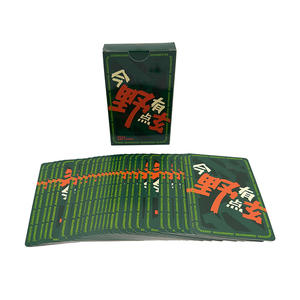 Fabricación profesional al por mayor tarjetas de <span class=keywords><strong>solitario</strong></span> personalizadas 4 colores 300gsm papel suave al tacto caja de embalaje juego de póquer - Product Image 2