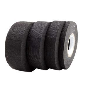 High Quality <b>Black</b> PVC Adhesive Pet Fleece Cotton Wire <b>Harness</b> Tape for High Voltage Applications Insulation Materials Elements - Product Image 1