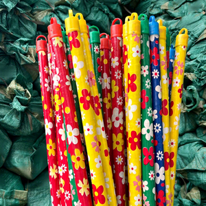Vietnam Eucalypytus Wood Broom Handle PVC Coated Customized Color Eco-friendly Durable Smooth Straight <b>Mop</b> Stick Making Home Use - Product Image 3