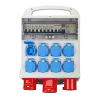 Boîte de distribution d'alimentation industrielle portable NANTE OEM ODM, indice de protection IP44, 16A/32A, 380V/220V, 10 prises, modèle FNP6