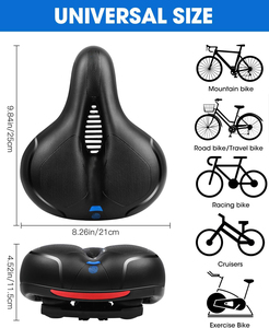 Selle de VTT transfrontalière amortissante et creuse, siège de vélo rembourré, accessoires de cyclisme - Product Image 6