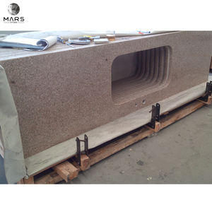 Заводская поставка <span class=keywords><strong>G682</strong></span> золотисто-желтый гранит цельный кухонный мойник и столешница - Product Image 5