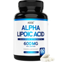 Complément alimentaire naturel à l'acide alpha-lipoïque et à la biotine, marque privée, acide alpha-lipoïque R, blanchiment de la peau, 60 capsules/flacon pour hommes, amélioration de la condition physique