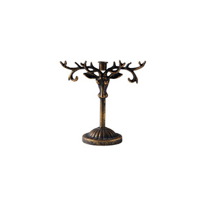 European <b>Style</b> Deer <b>Head</b> Candle Holder Antique Bronze Finish For Birthday Table Decorations - Product Image 3