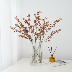 Branches d'eucalyptus artificielles violettes, rouges et vert foncé, 30 cm à 100 cm, décoration intérieure, accessoires d'extérieur, haute simulation, PVC plastique - Product Image 4