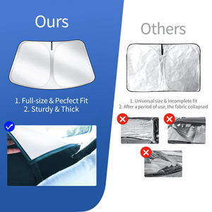 Parasol de Alta Calidad para Parabrisas de Coche, Diseño Deportivo de Poliéster, para Tesla Model Y 3 S, Parasol para Ventana Delantera - Product Image 3