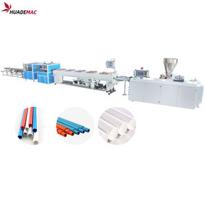 Due Die Testa Cavità Tubo IN PVC Estrusione Linea di Produzione/Doppio PVC Tubi Conduit Che Fa La Macchina - Product Image 1