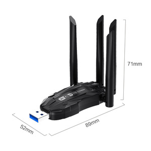 Adaptador WIFI6 PIX-LINK, Dongle <span class=keywords><strong>de</strong></span> Red <span class=keywords><strong>de</strong></span> 900Mbps con 4 Antenas <span class=keywords><strong>de</strong></span> Alta Ganancia, Banda Dual <span class=keywords><strong>de</strong></span> 2.4GHz/5GHz <span class=keywords><strong>para</strong></span> <span class=keywords><strong>Computadora</strong></span> Portátil, Windows 11/10/7 - Product Image 2