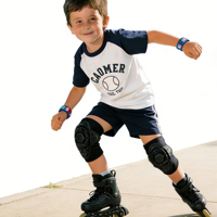CE certifié enfants équipement de sport coussinets de sécurité patins à roulettes cyclisme coussin souple enfants BMX genou coude garde