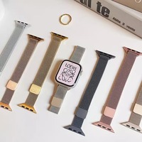 Bracelets à boucle milanaise pour Apple Watch 10 Bandes 46mm 42mm 44mm 40mm 49mm 45mm 41mm Bracelet Iwatch Series 9 3 4 6 5 SE 7 8 Ultra 2