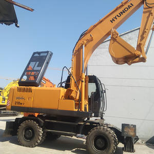 Excavadora de ruedas Hyundai 210W-7 usada de fábrica superior 2022 modelo 143KW motor 21 toneladas Corea Original rendimiento estable - Product Image 3