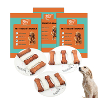Friandises pour chiens naturelles sans céréales, à base de peau brute, efficaces pour l'élimination de la plaque dentaire, à mâcher, en vrac